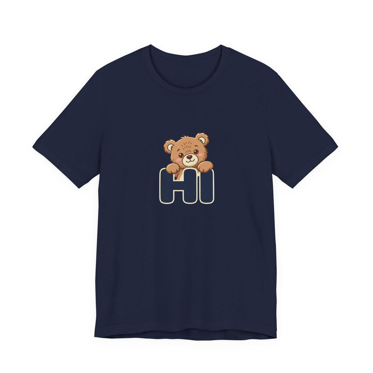 Hi Teddy Bear Unisex Graphic T-Shirt