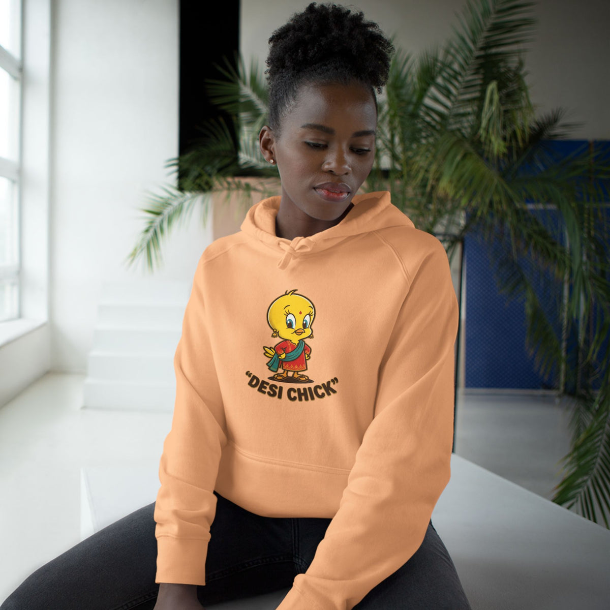 Desi Chick Cartoon Unisex Graphic Hoodie