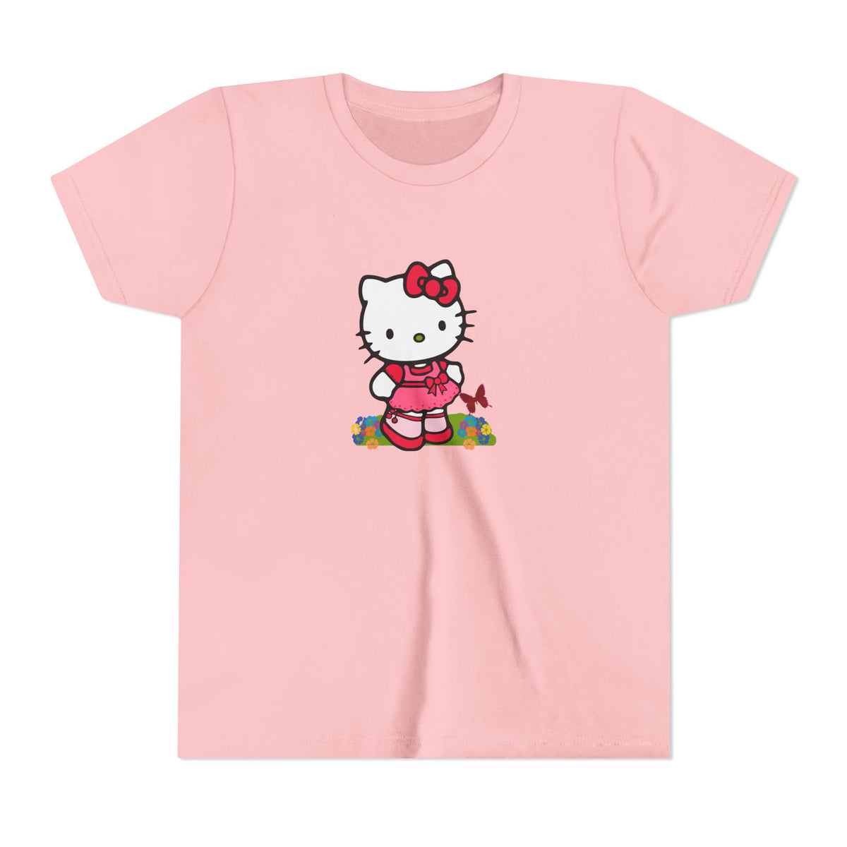 Red Bow Cat Kids' Graphic T-Shirt