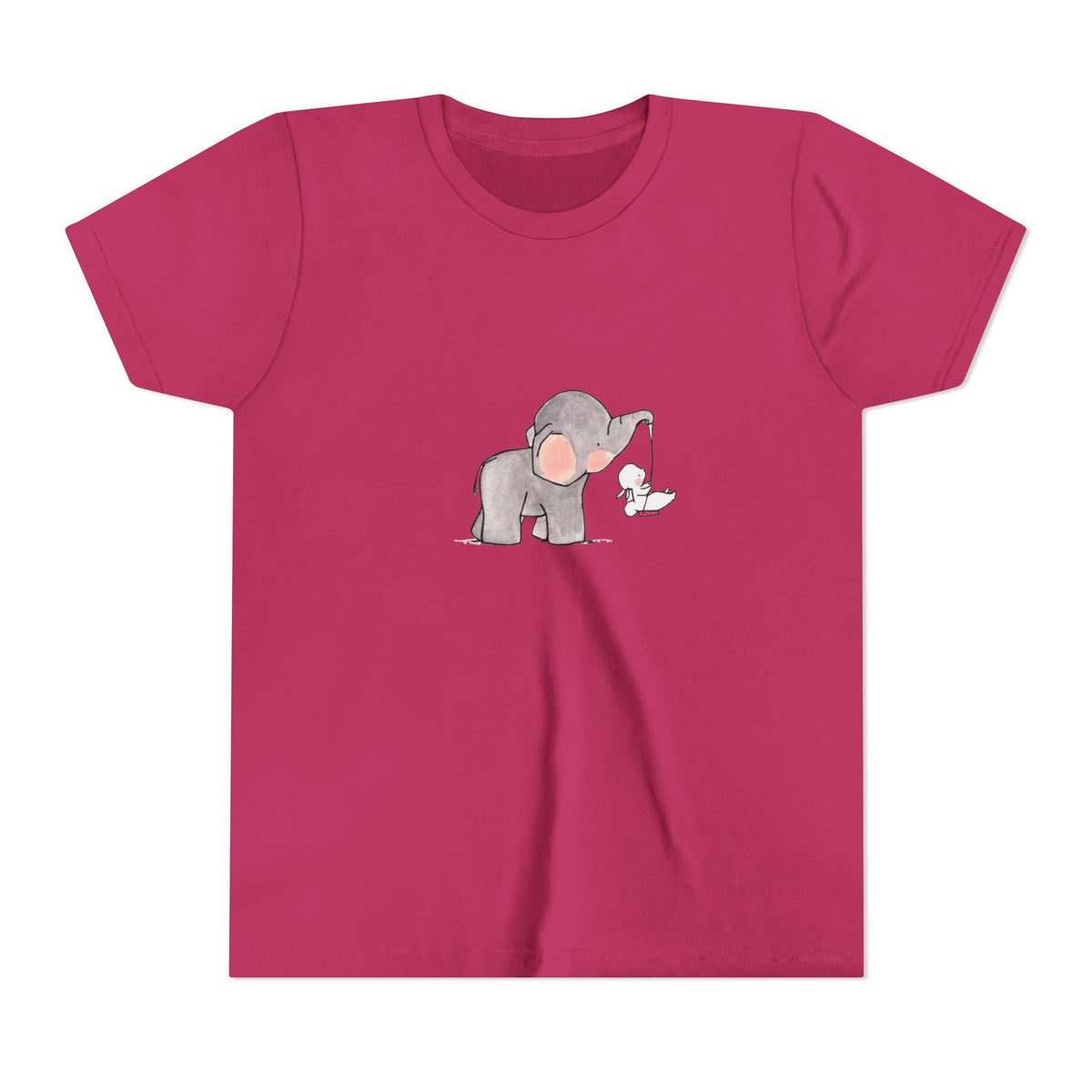 Elephant and Tiny Friend Kids' Graphic T-Shirt