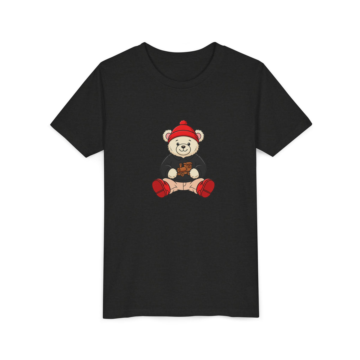 Red Beanie Teddy Bear Kids' Graphic T-Shirt