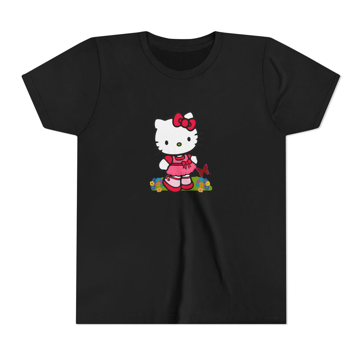 Red Bow Cat Kids' Graphic T-Shirt
