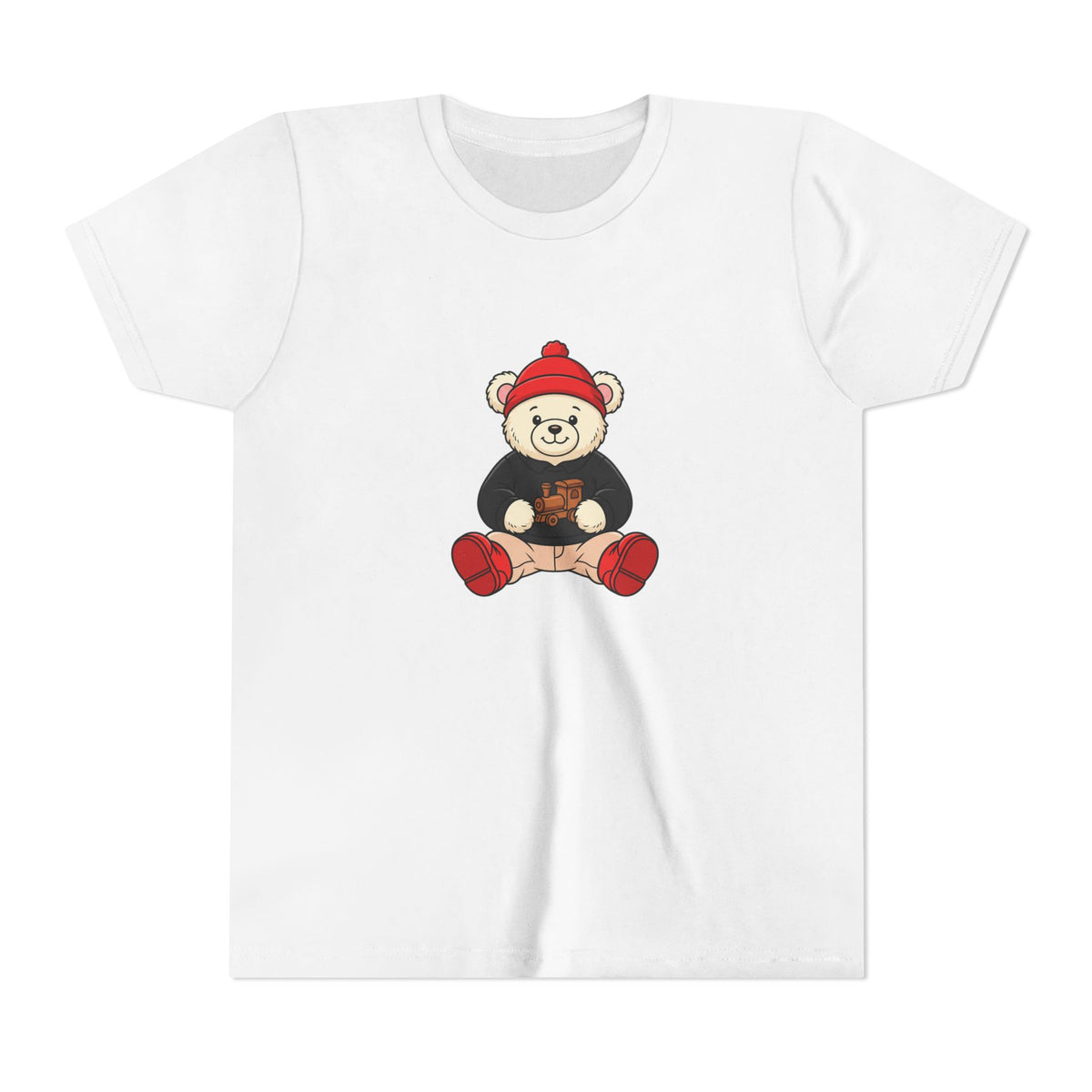 Red Beanie Teddy Bear Kids' Graphic T-Shirt