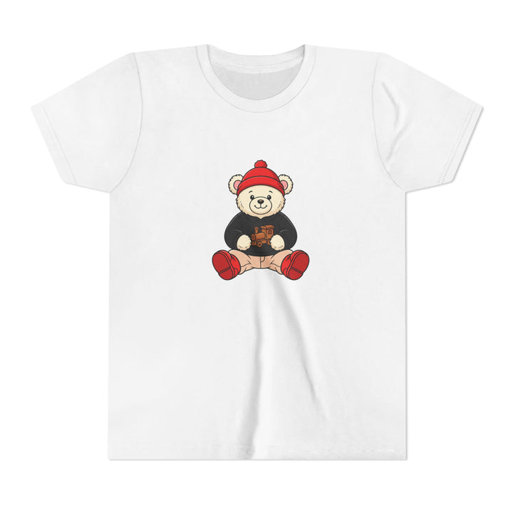 Red Beanie Teddy Bear Kids' Graphic T-Shirt