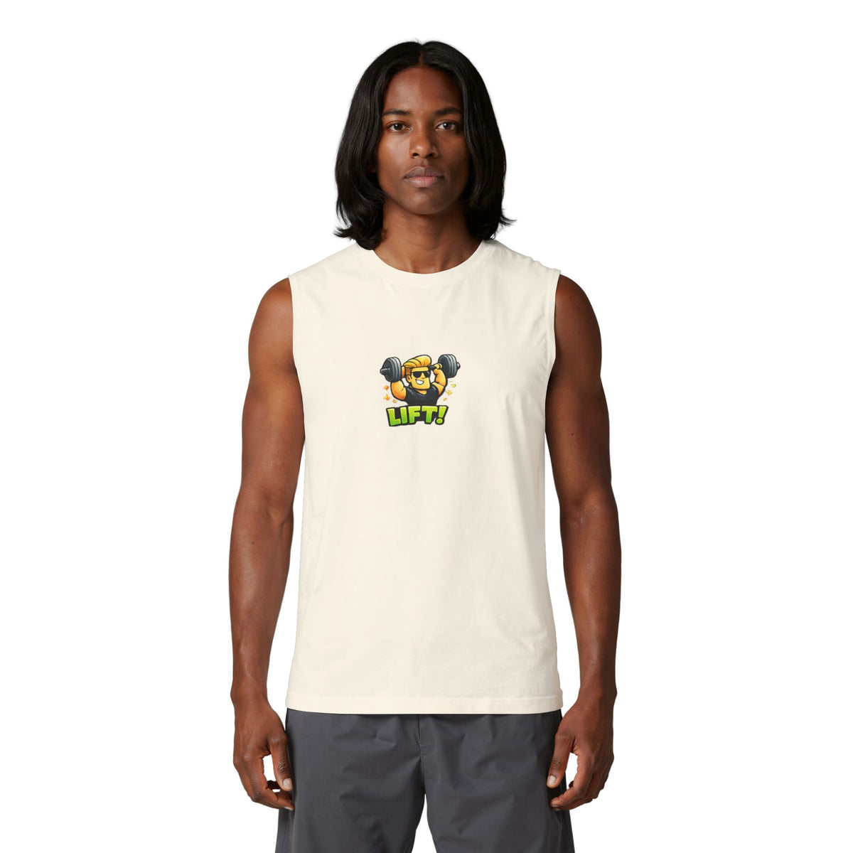Lift! Cartoon Fitness Unisex Graphic Muscle Tank