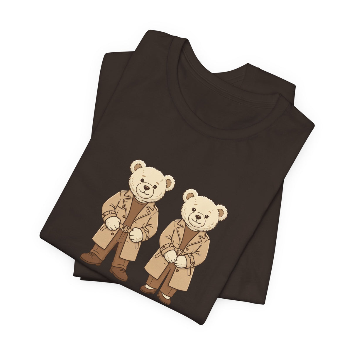 Trench Coat Teddy Bears Unisex Graphic T-Shirt