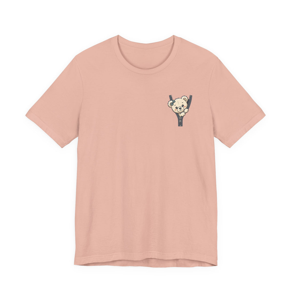 Peeking Teddy Bear Unisex Graphic T-Shirt