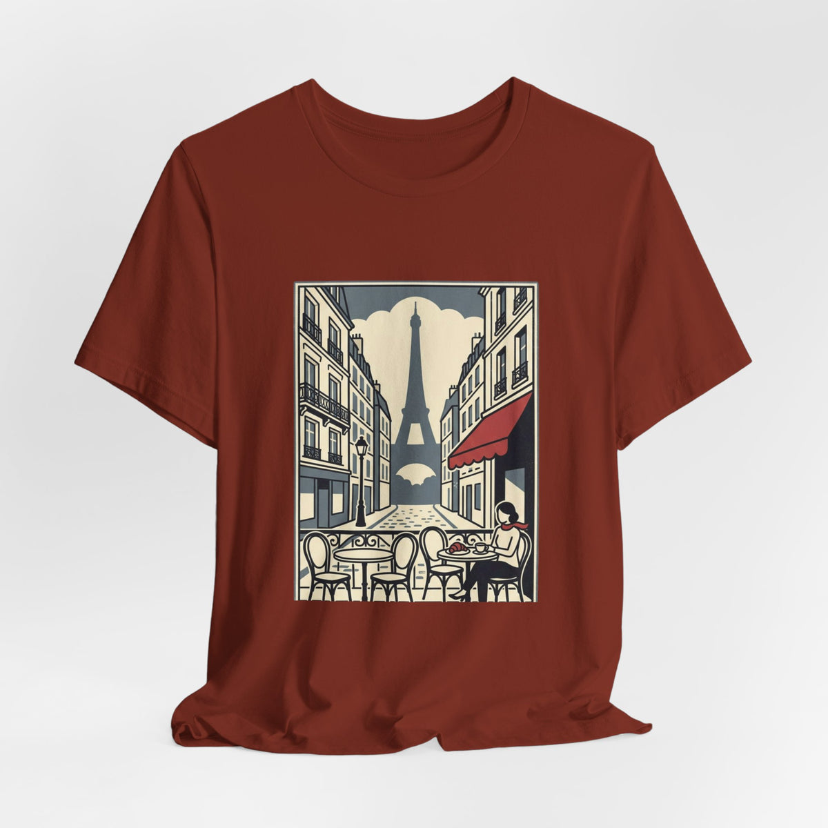 Paris Cafe Street Unisex Graphic T-Shirt