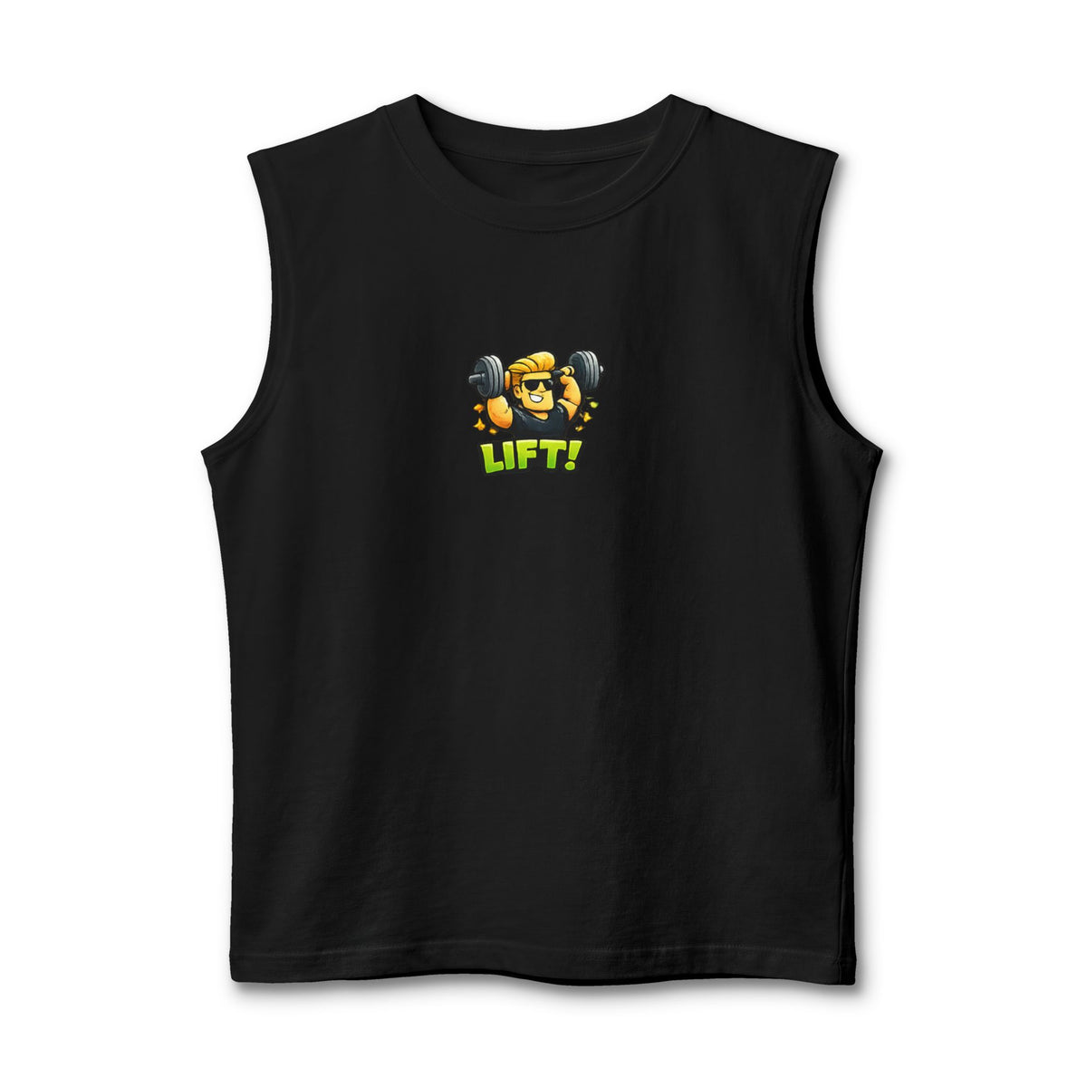 Lift! Cartoon Fitness Unisex Graphic Muscle Tank