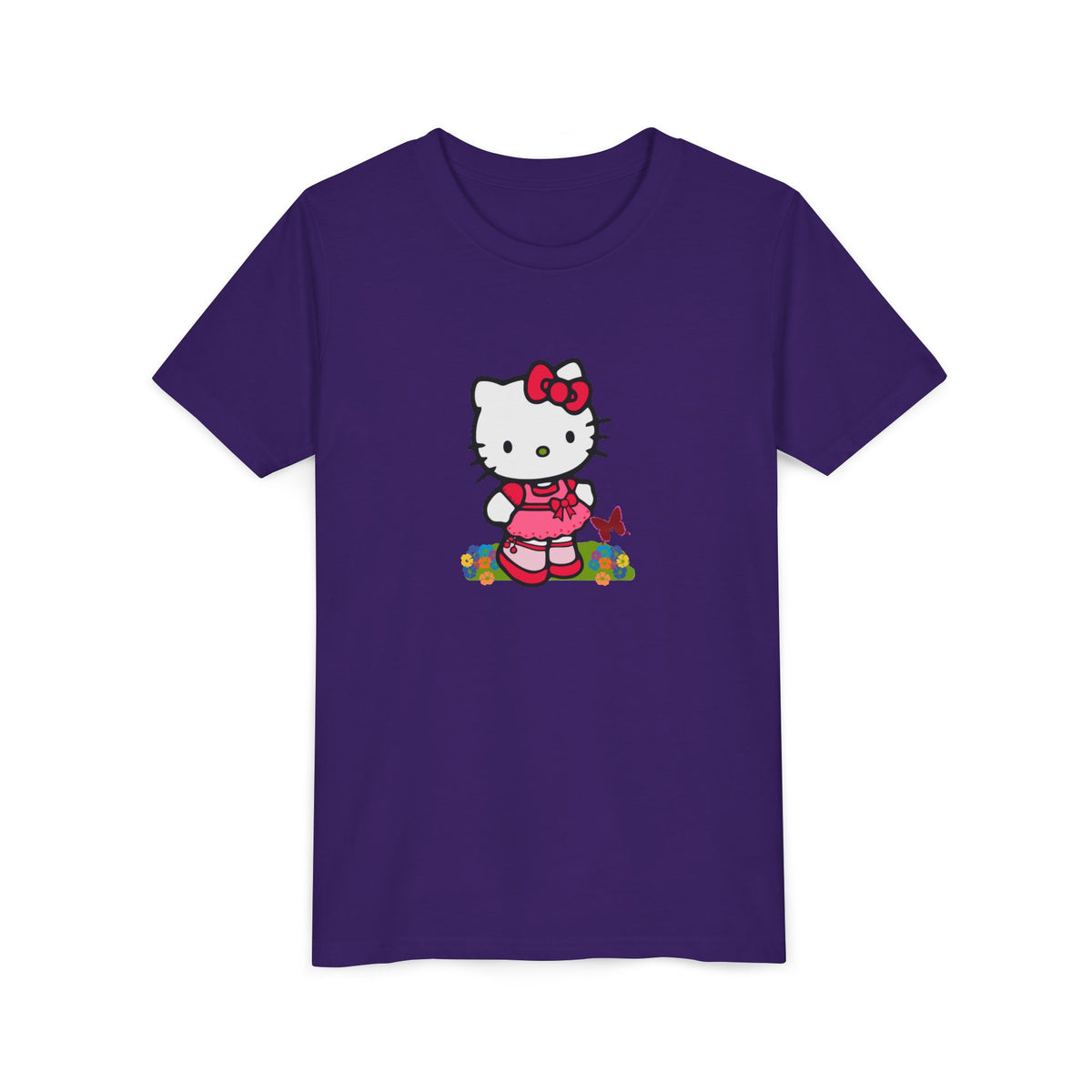 Red Bow Cat Kids' Graphic T-Shirt