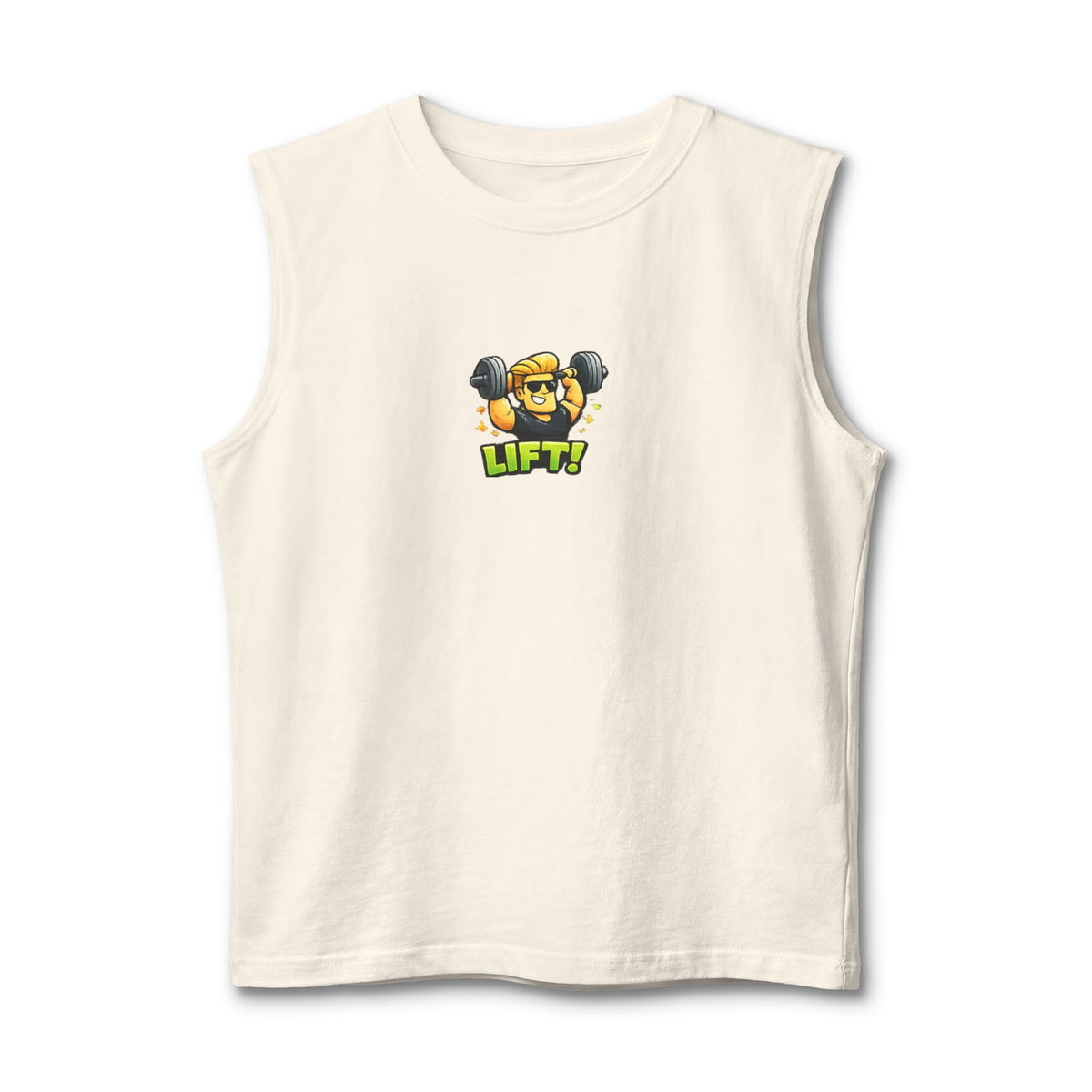 Lift! Cartoon Fitness Unisex Graphic Muscle Tank
