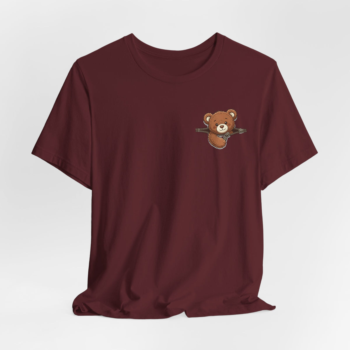 Peeking Brown Bear Unisex Graphic T-Shirt