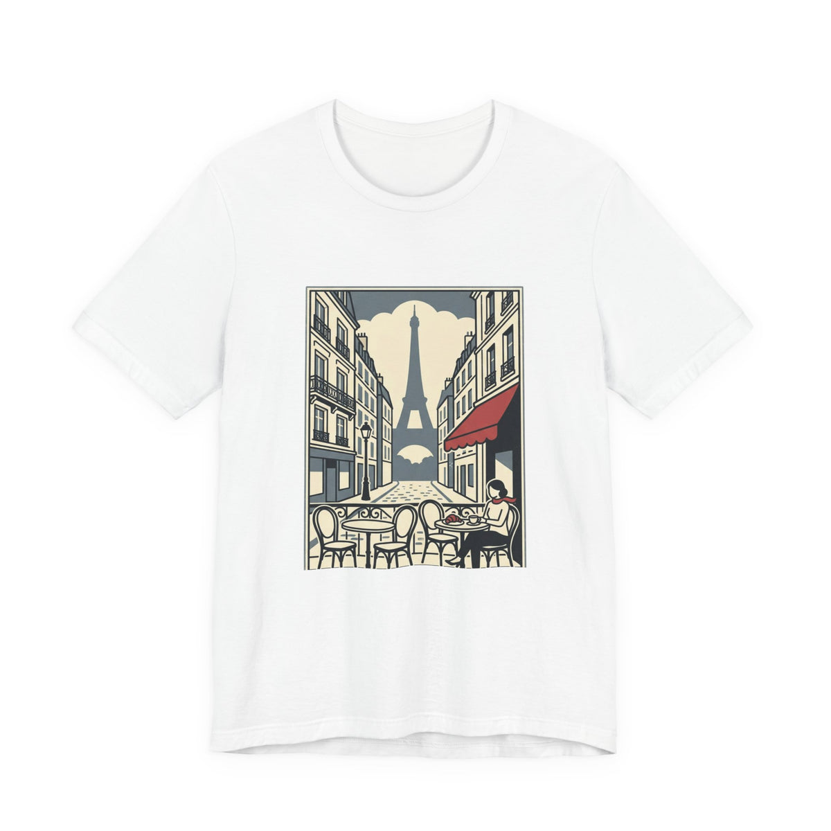 Paris Cafe Street Unisex Graphic T-Shirt