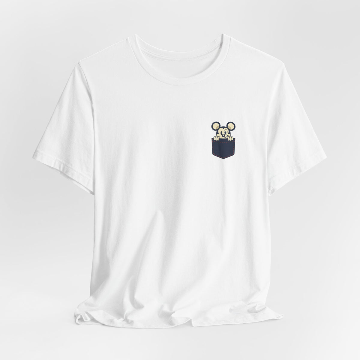 Pocket Bear Print Unisex Graphic T-Shirt