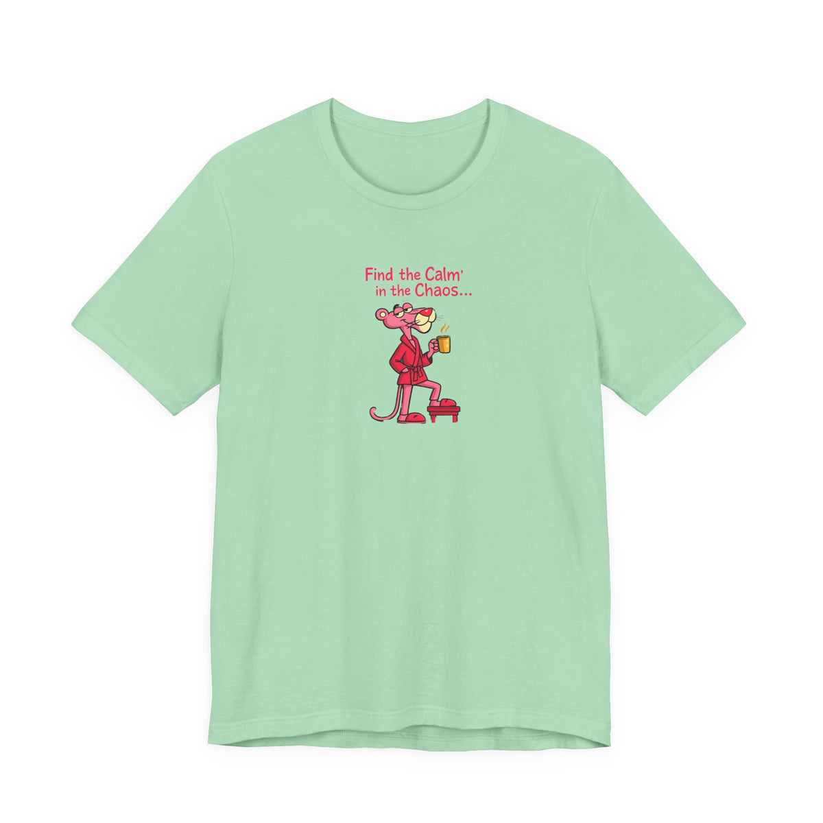 Calm in the Chaos Cat Unisex Graphic T-Shirt