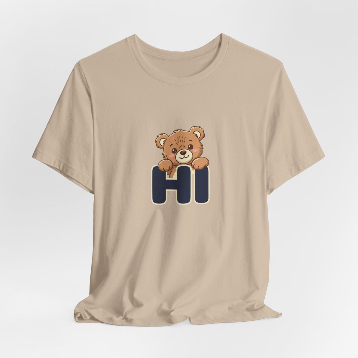 Hi Teddy Bear Unisex Graphic T-Shirt