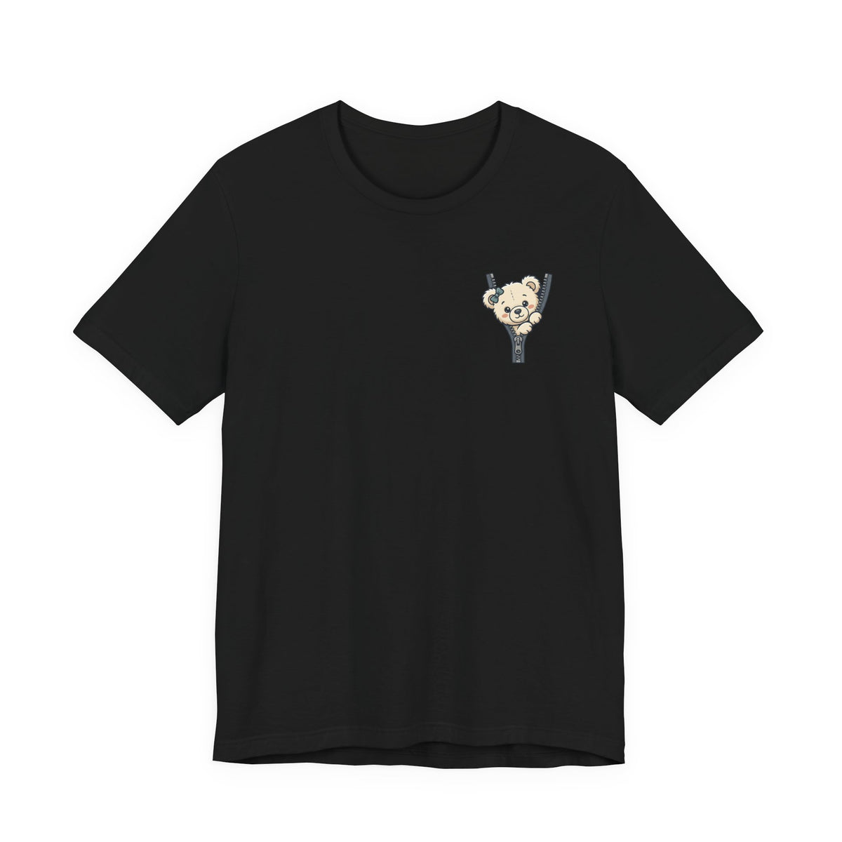 Peeking Teddy Bear Unisex Graphic T-Shirt