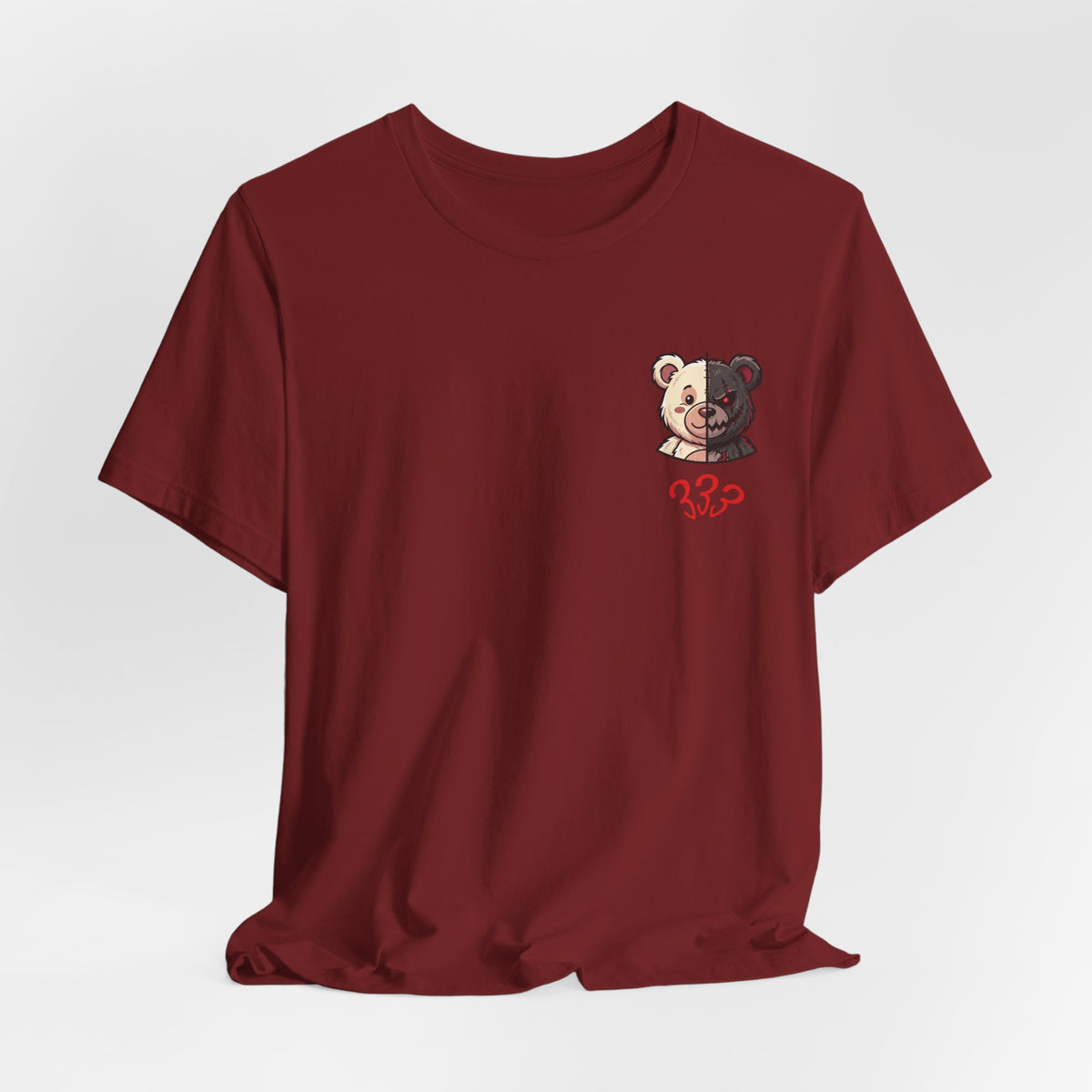 Two-Tone Bear and Om Unisex Graphic T-Shirt