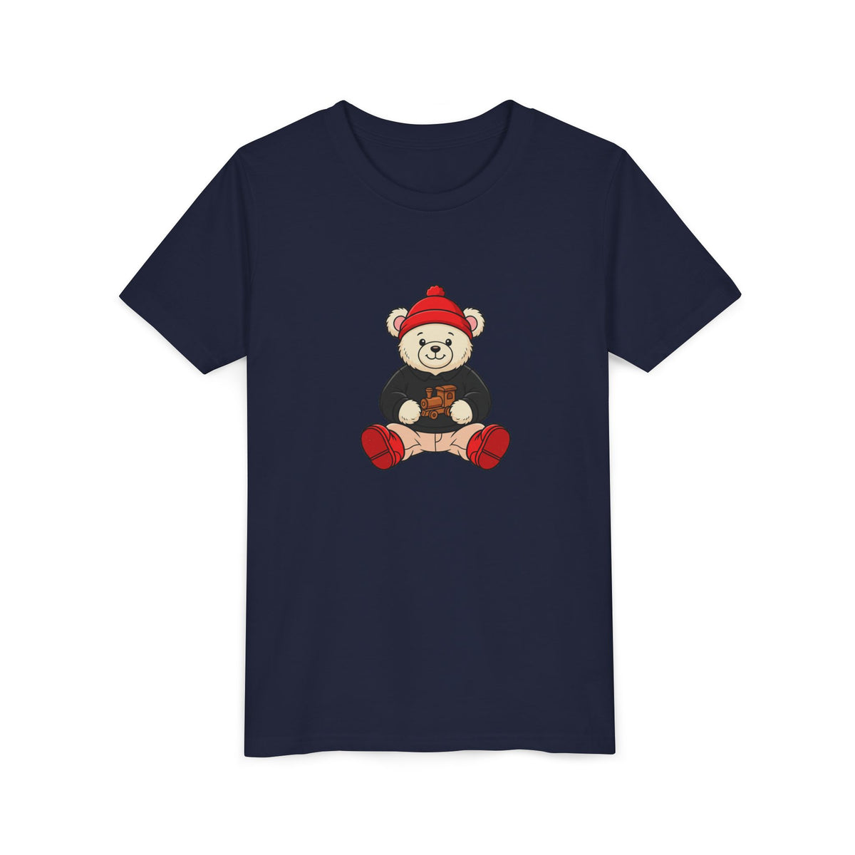 Red Beanie Teddy Bear Kids' Graphic T-Shirt