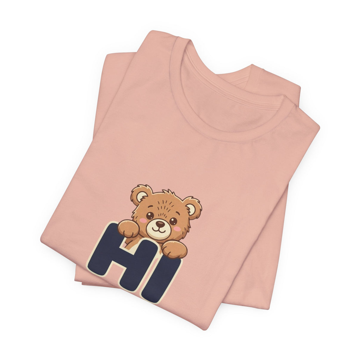 Hi Teddy Bear Unisex Graphic T-Shirt