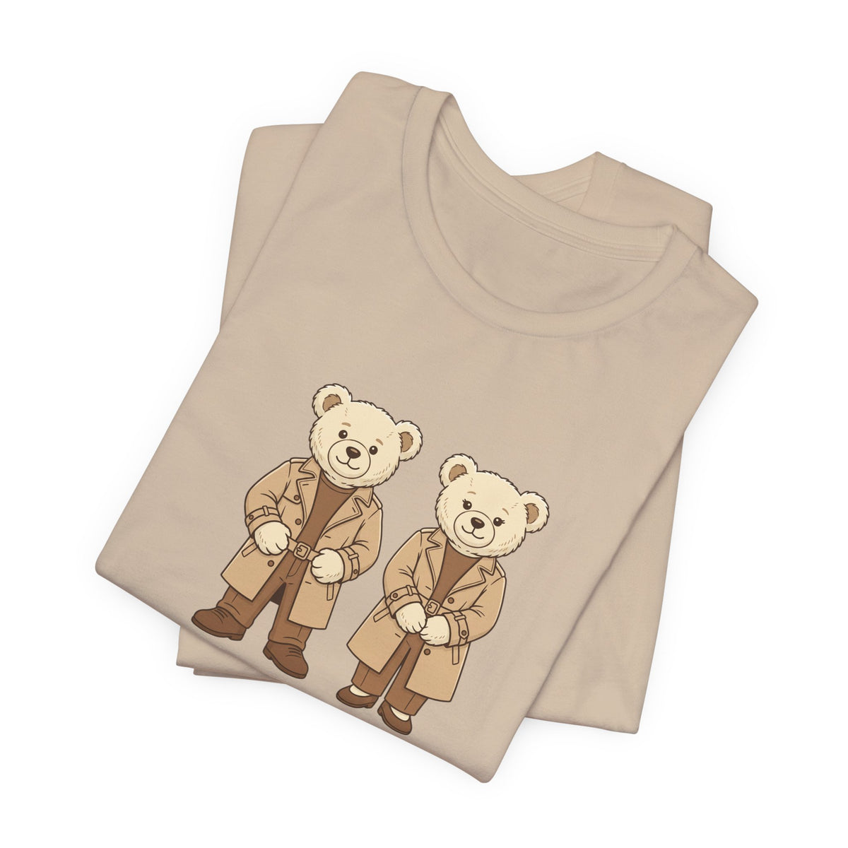 Trench Coat Teddy Bears Unisex Graphic T-Shirt