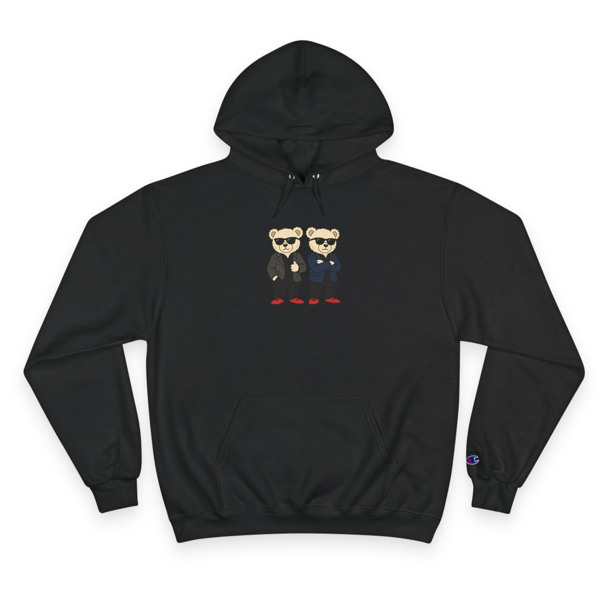 Sunglasses Bear Duo Unisex Graphic Hoodie