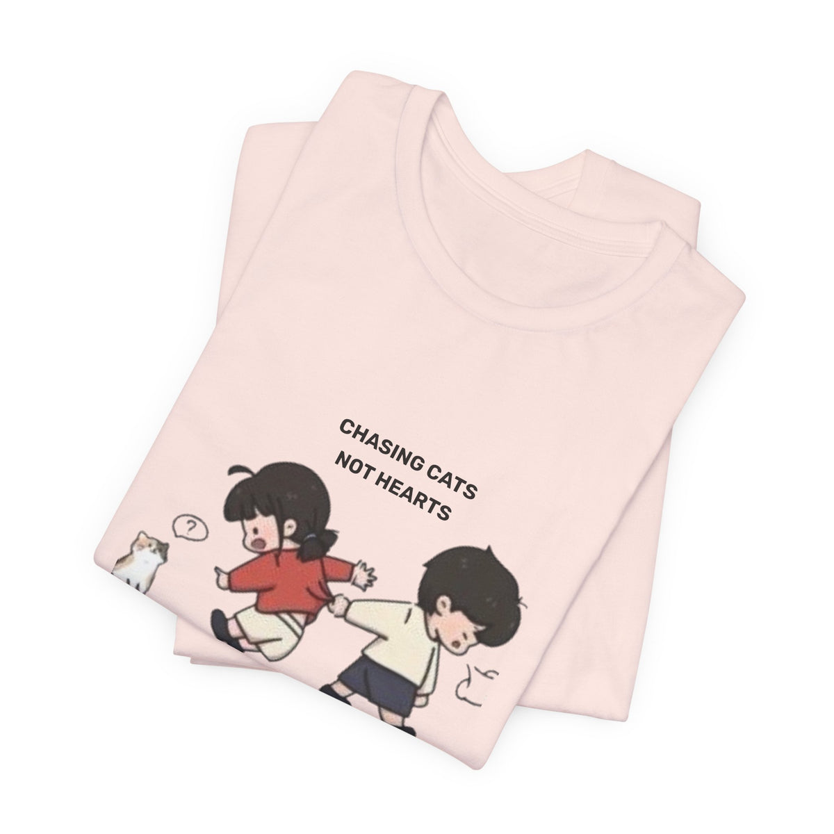 Chasing Cats Not Hearts Unisex Graphic T-Shirt