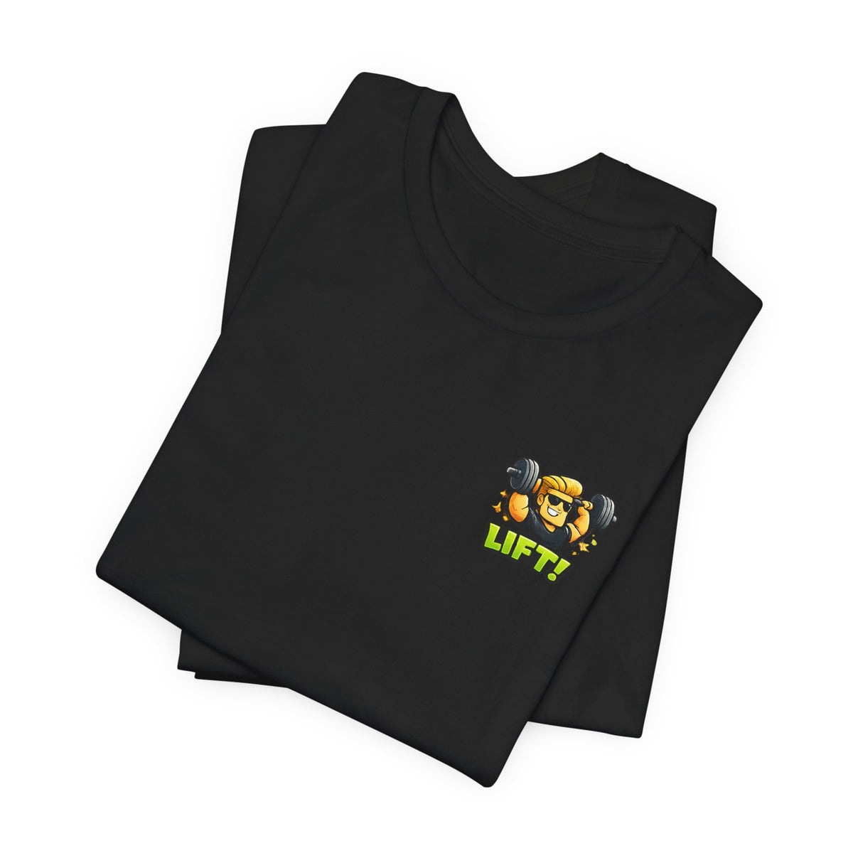 Lift! Cartoon Fitness Unisex Graphic T-Shirt