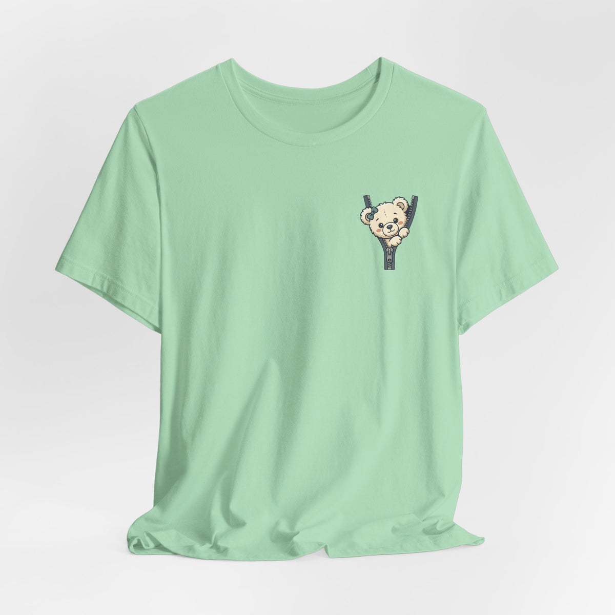 Peeking Teddy Bear Unisex Graphic T-Shirt