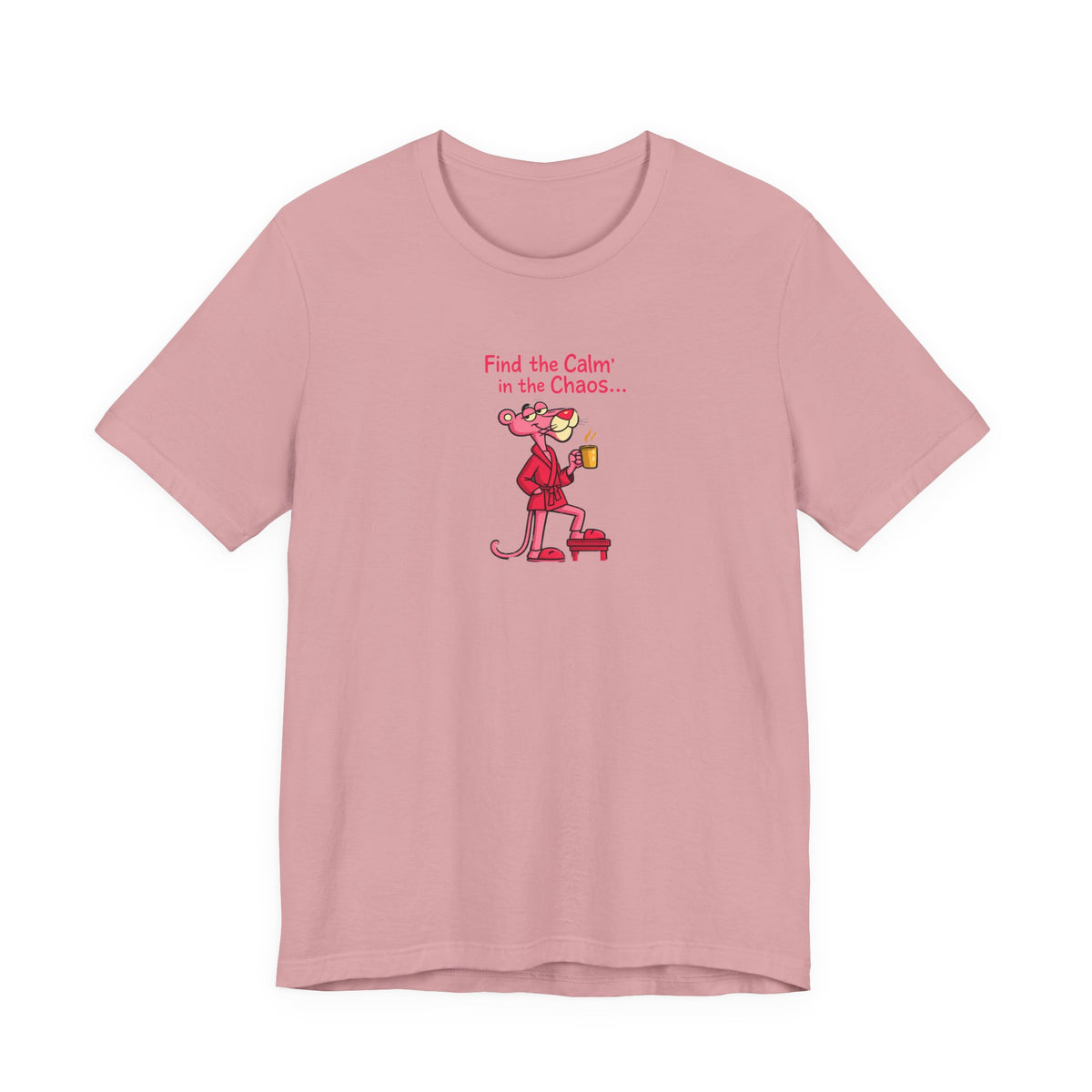 Calm in the Chaos Cat Unisex Graphic T-Shirt
