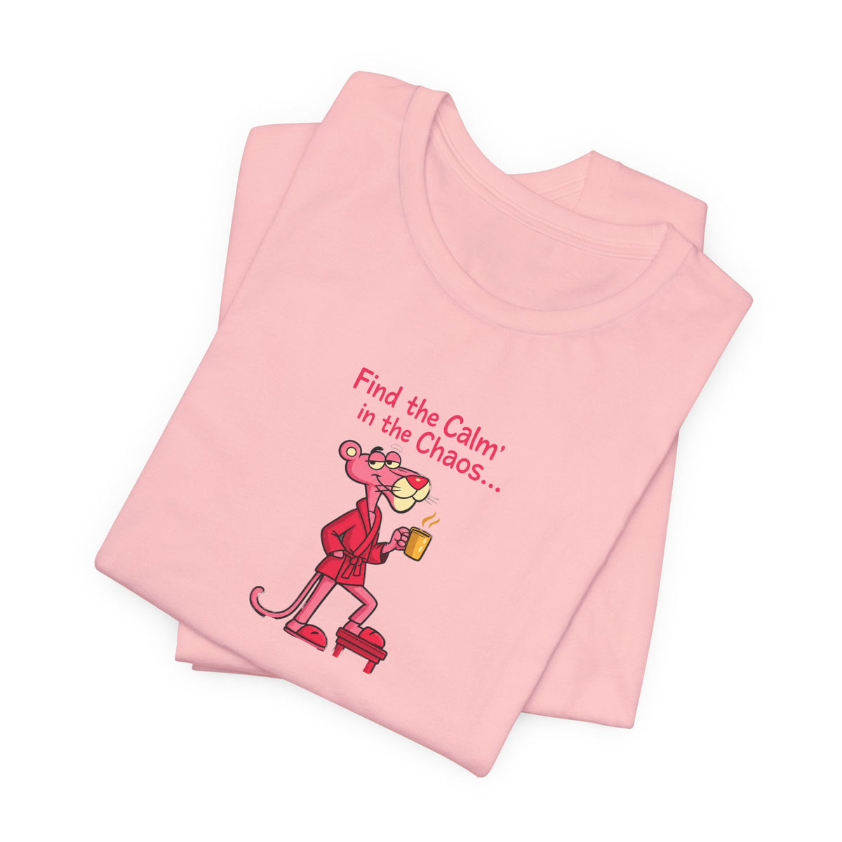 Calm in the Chaos Cat Unisex Graphic T-Shirt