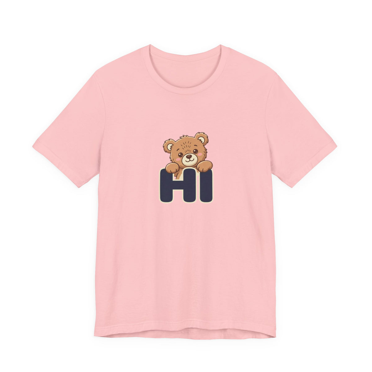 Hi Teddy Bear Unisex Graphic T-Shirt