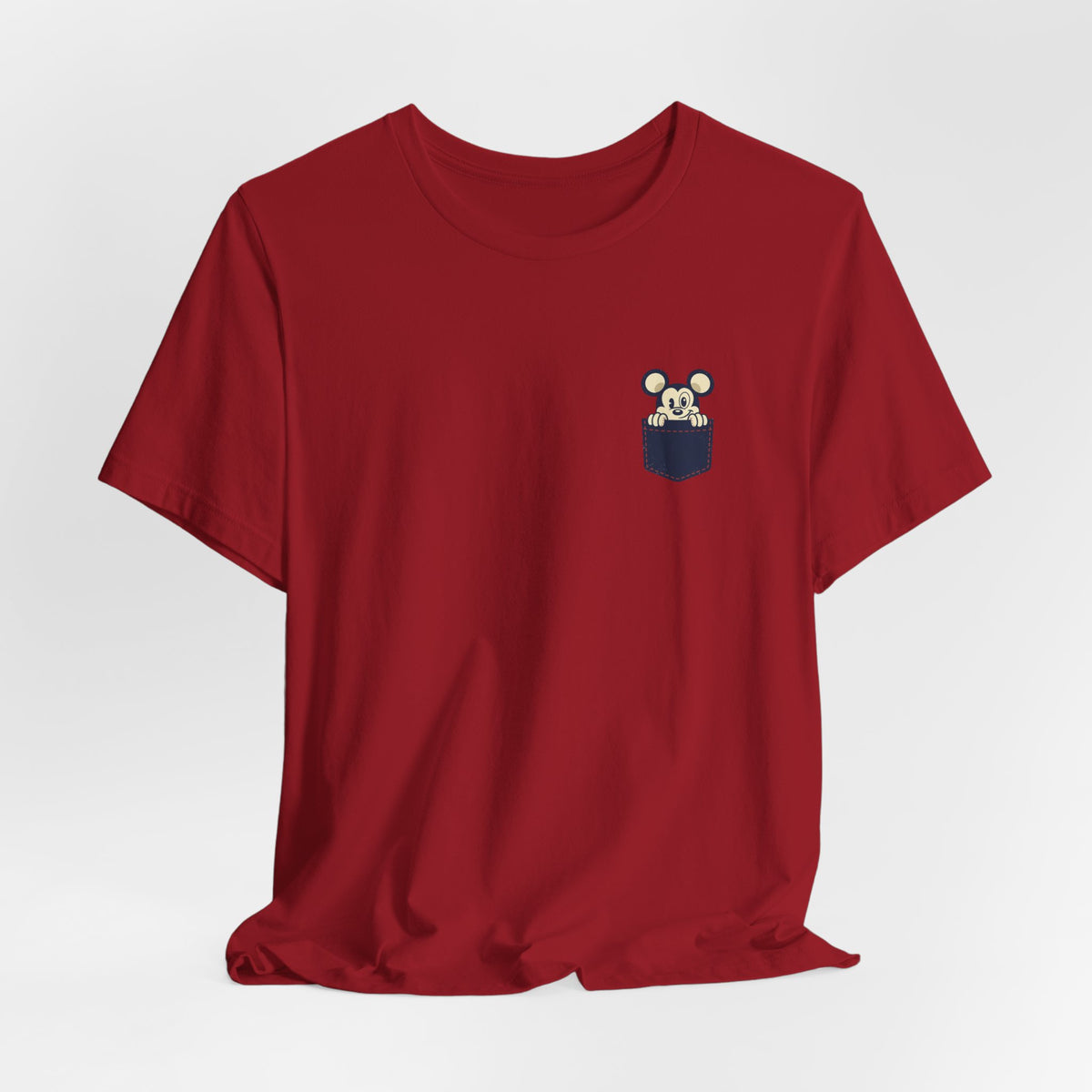 Pocket Bear Print Unisex Graphic T-Shirt