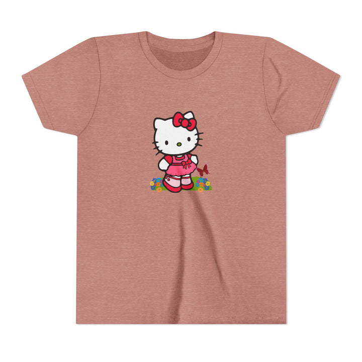Red Bow Cat Kids' Graphic T-Shirt