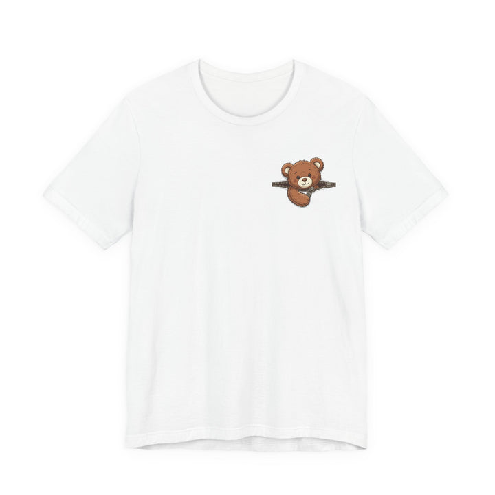 Peeking Brown Bear Unisex Graphic T-Shirt