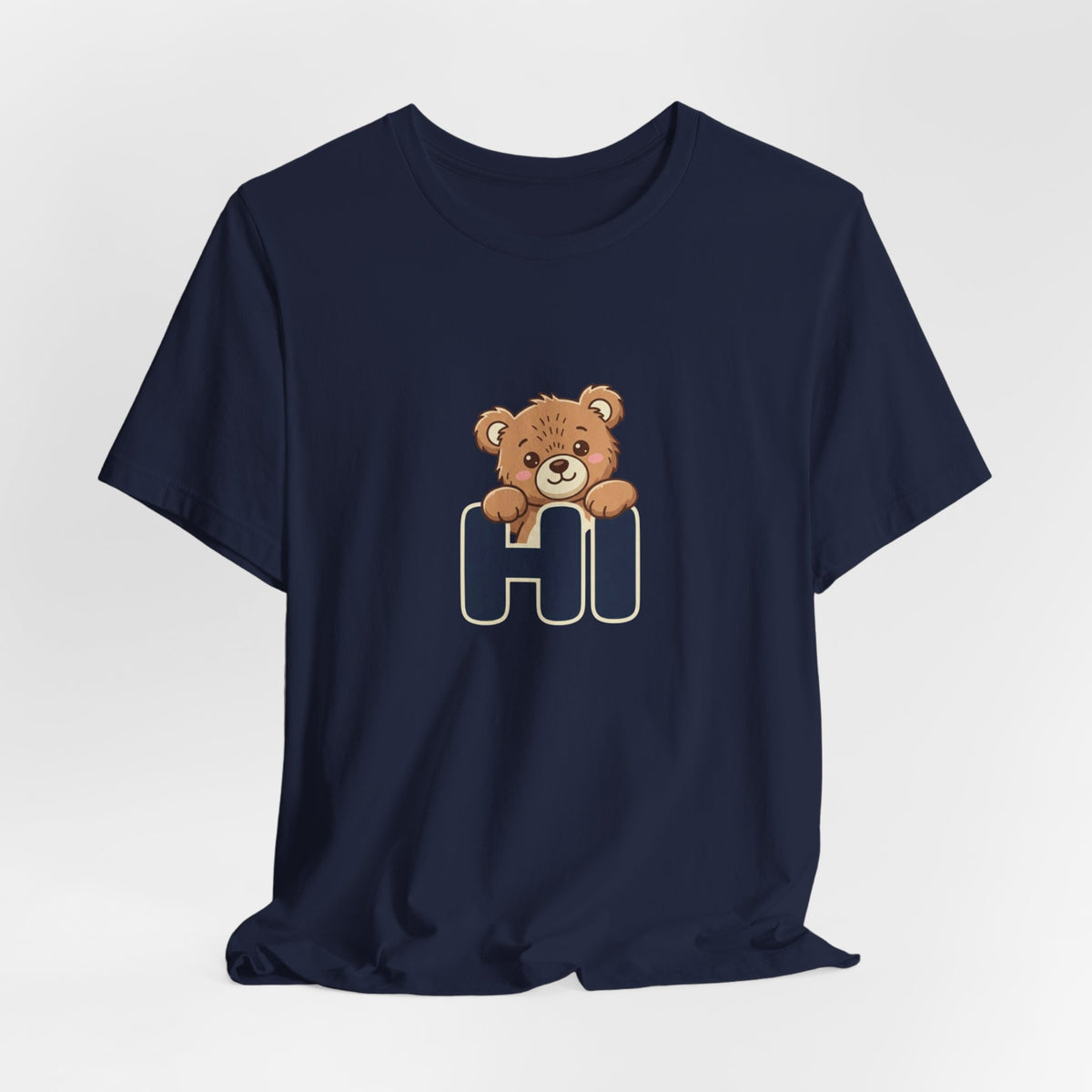 Hi Teddy Bear Unisex Graphic T-Shirt