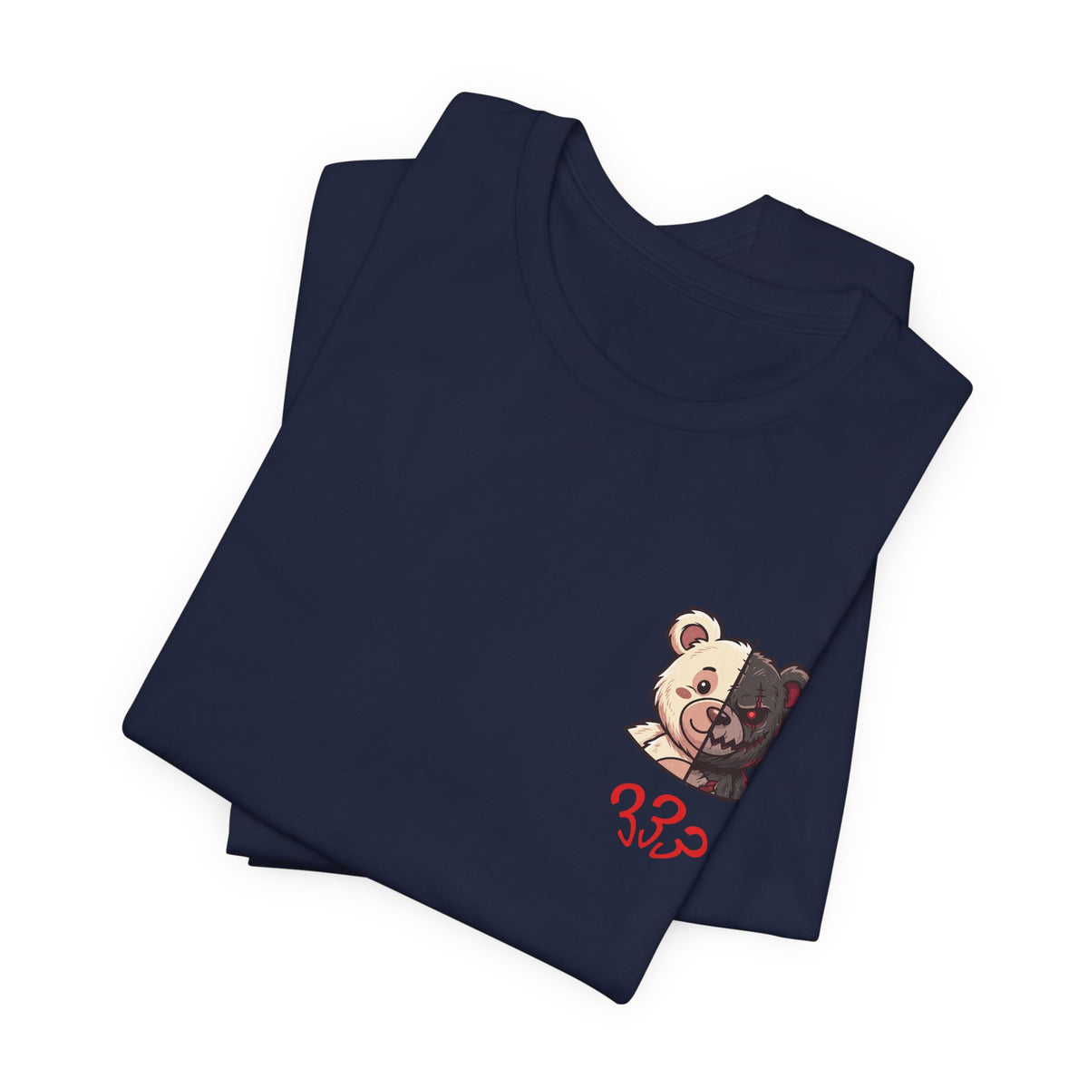 Two-Tone Bear and Om Unisex Graphic T-Shirt