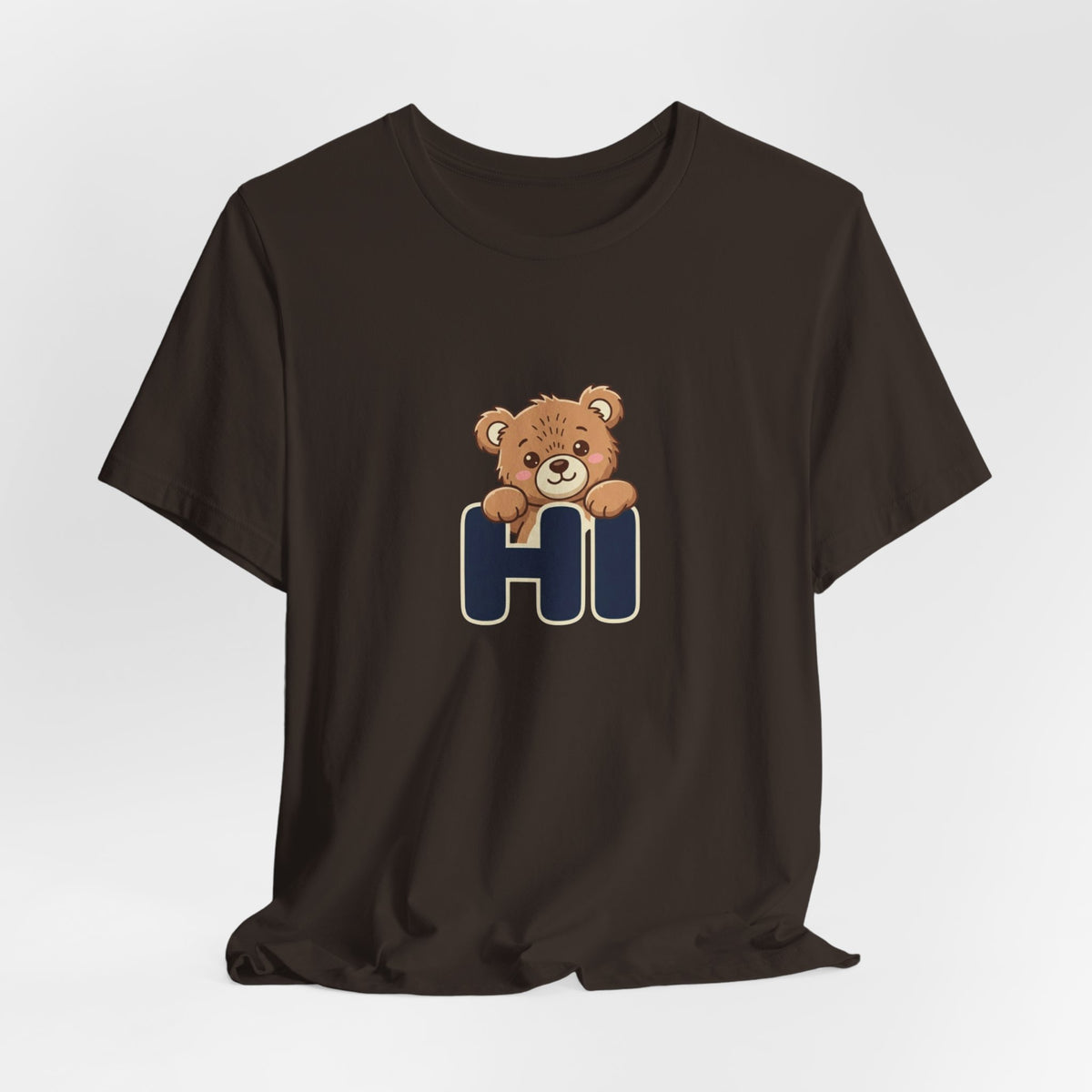 Hi Teddy Bear Unisex Graphic T-Shirt