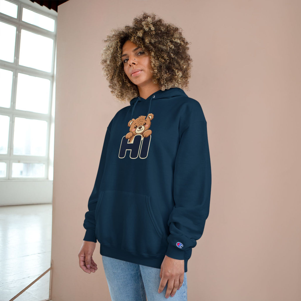 Hi Teddy Bear Unisex Graphic Hoodie
