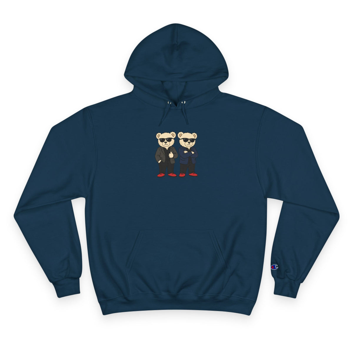Sunglasses Bear Duo Unisex Graphic Hoodie