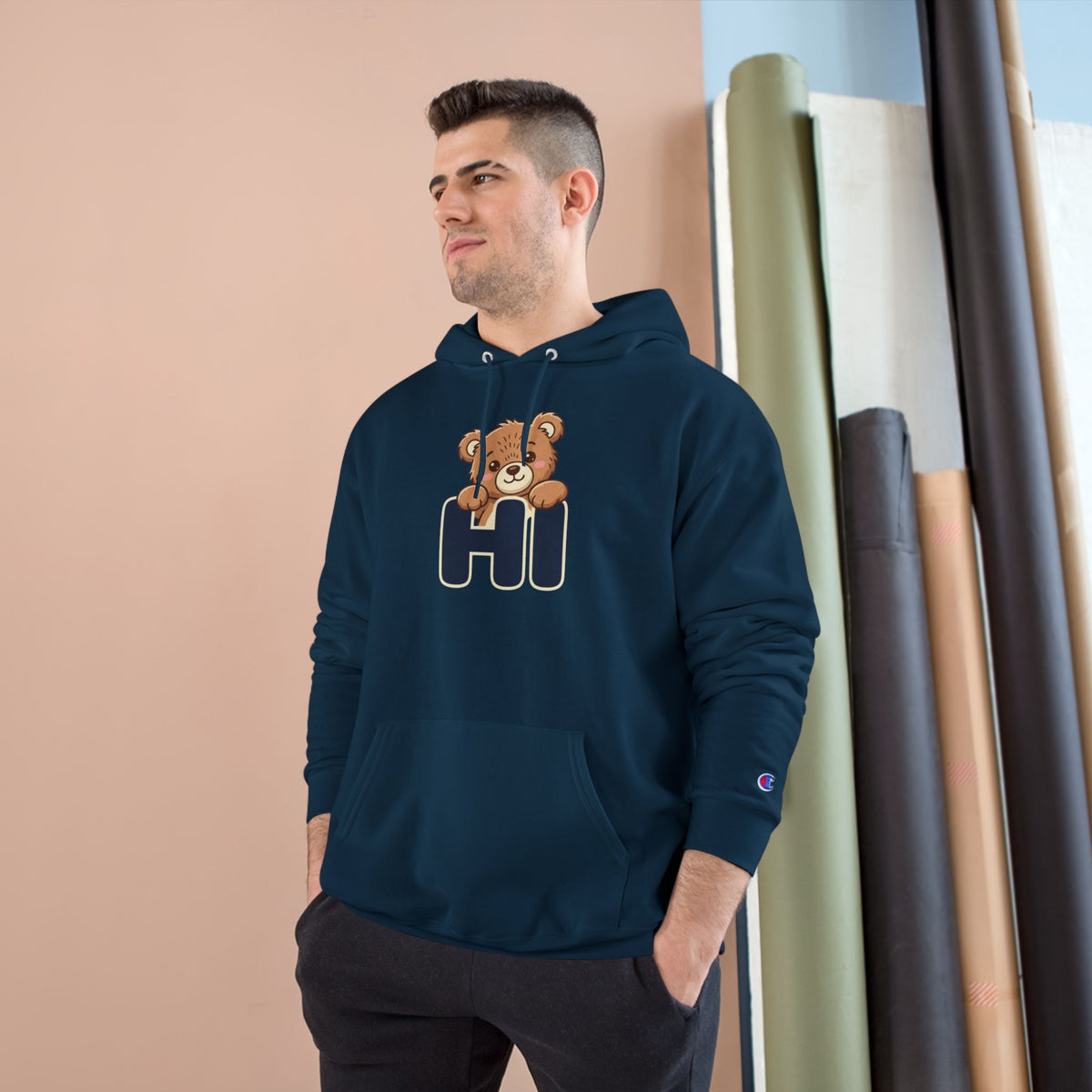 Hi Teddy Bear Unisex Graphic Hoodie