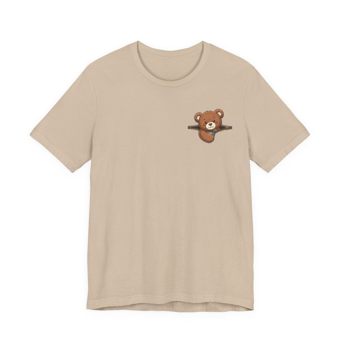 Peeking Brown Bear Unisex Graphic T-Shirt