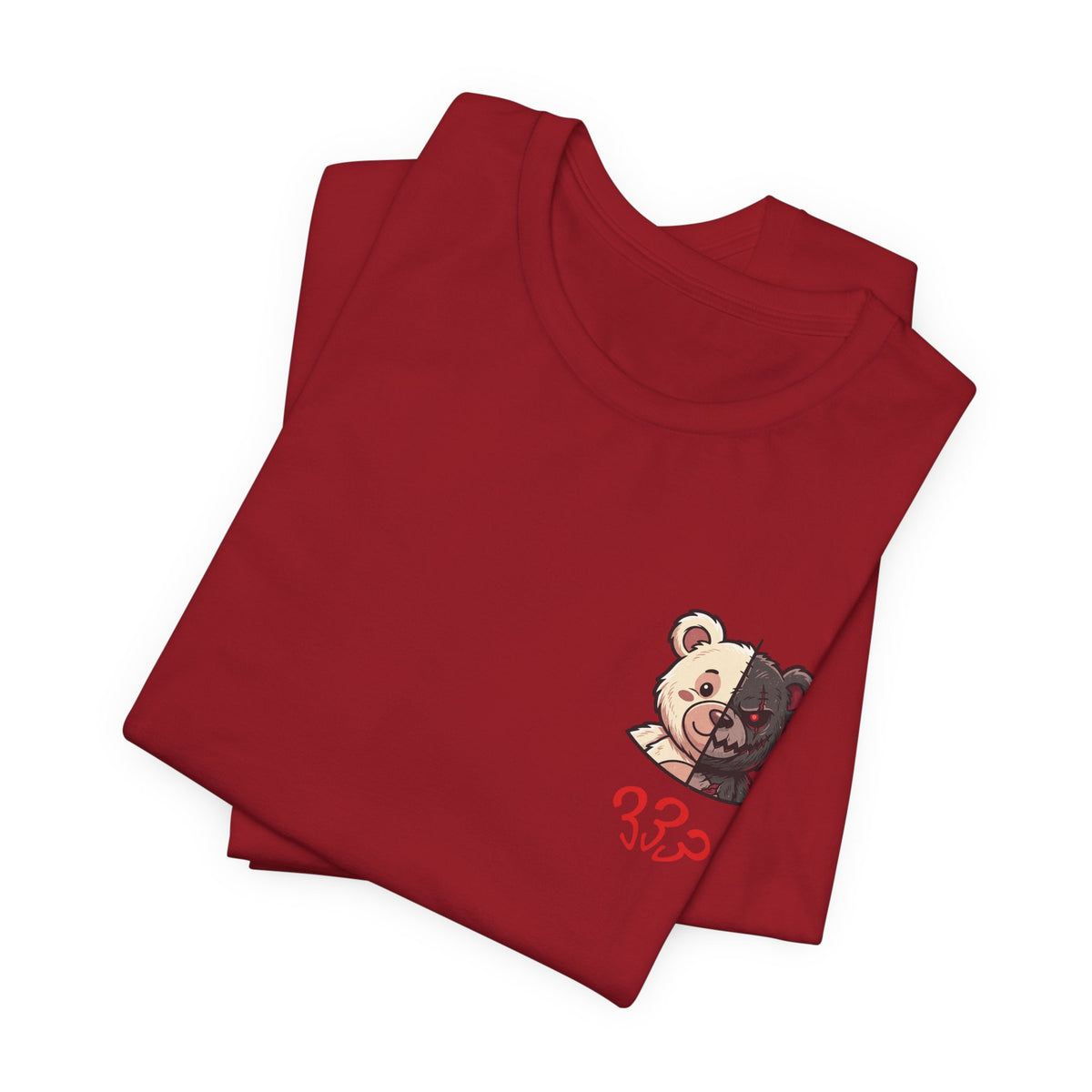 Two-Tone Bear and Om Unisex Graphic T-Shirt