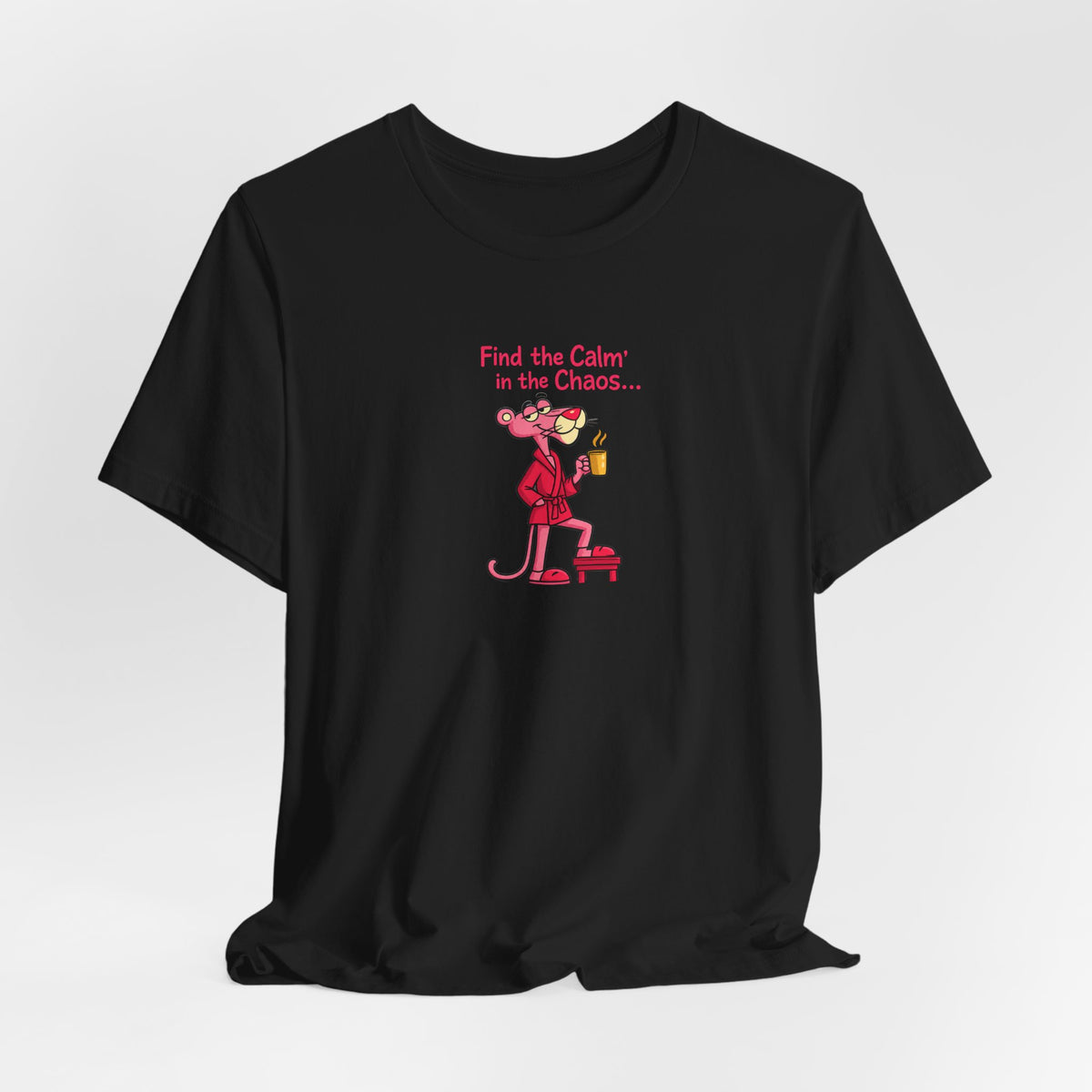 Calm in the Chaos Cat Unisex Graphic T-Shirt