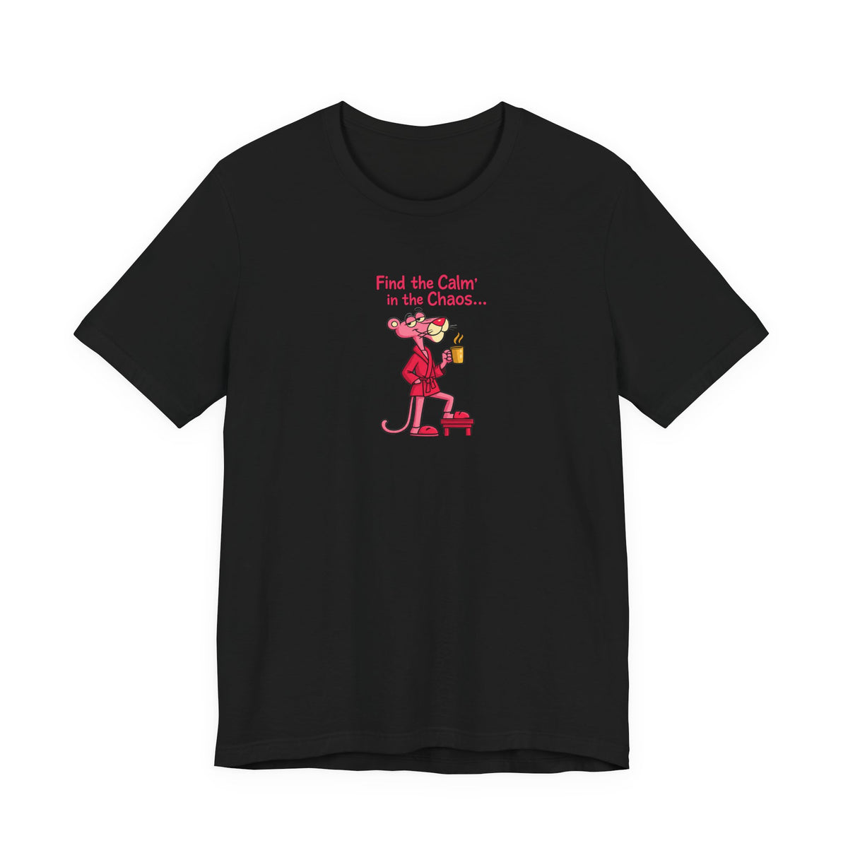 Calm in the Chaos Cat Unisex Graphic T-Shirt