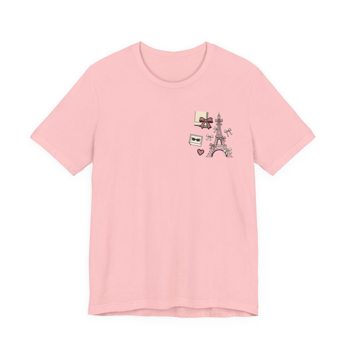 Paris Bow Collage Unisex Graphic T-Shirt