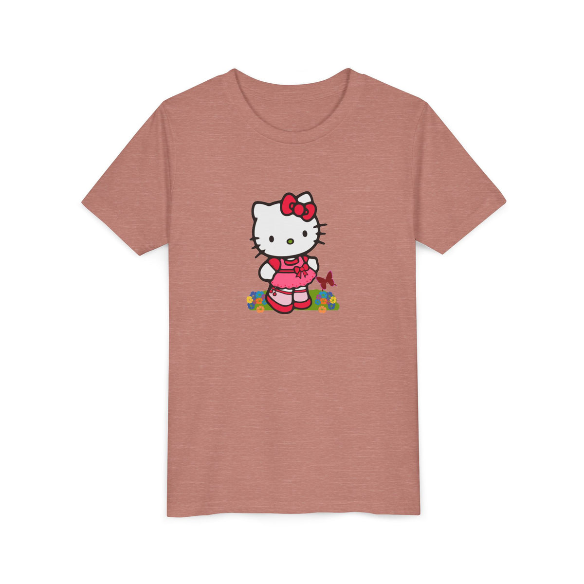 Red Bow Cat Kids' Graphic T-Shirt