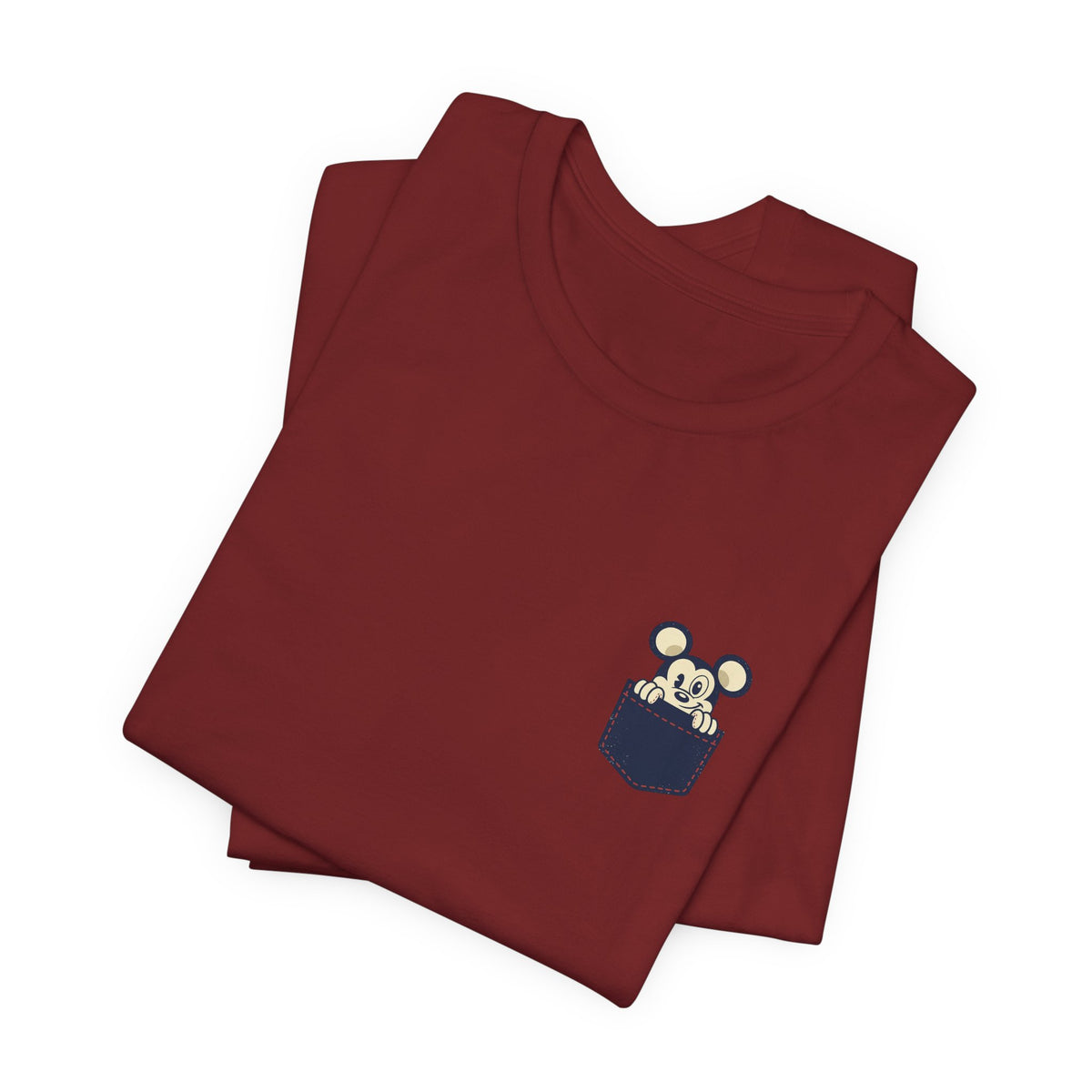 Pocket Bear Print Unisex Graphic T-Shirt