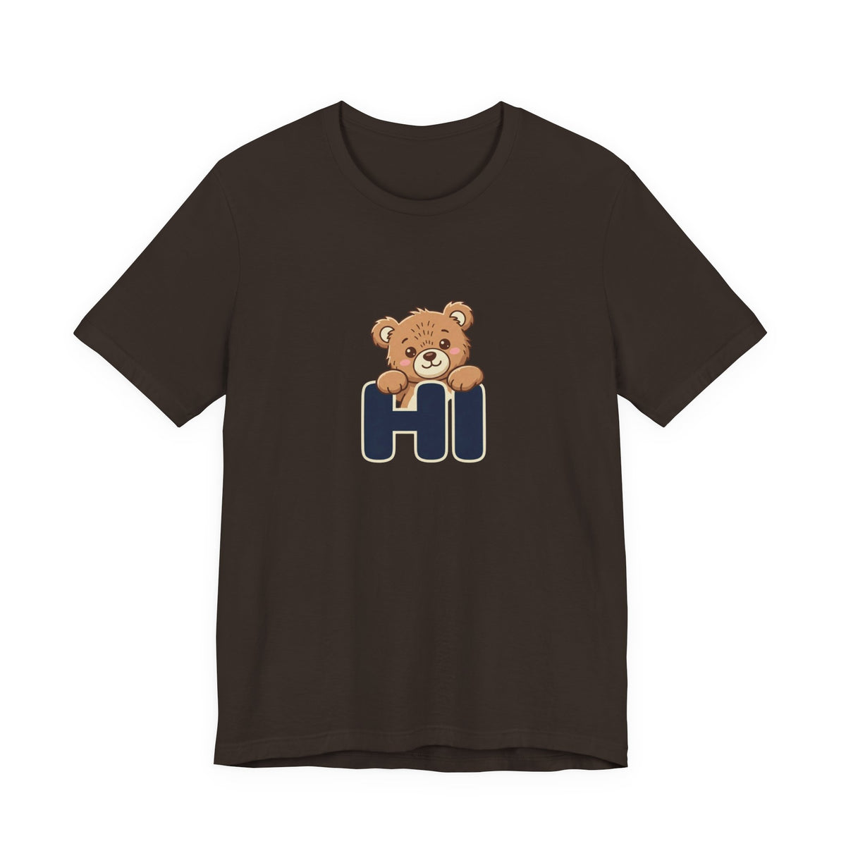 Hi Teddy Bear Unisex Graphic T-Shirt