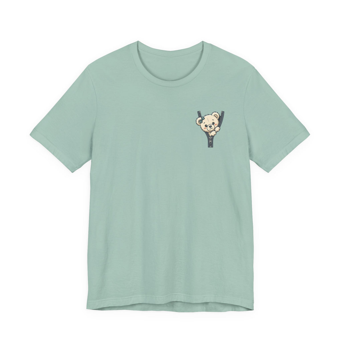 Peeking Teddy Bear Unisex Graphic T-Shirt